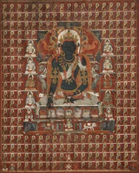 Buddha Akshobhya und die östliche Versammlung des Sarvadurgatiparishodhana Mandala